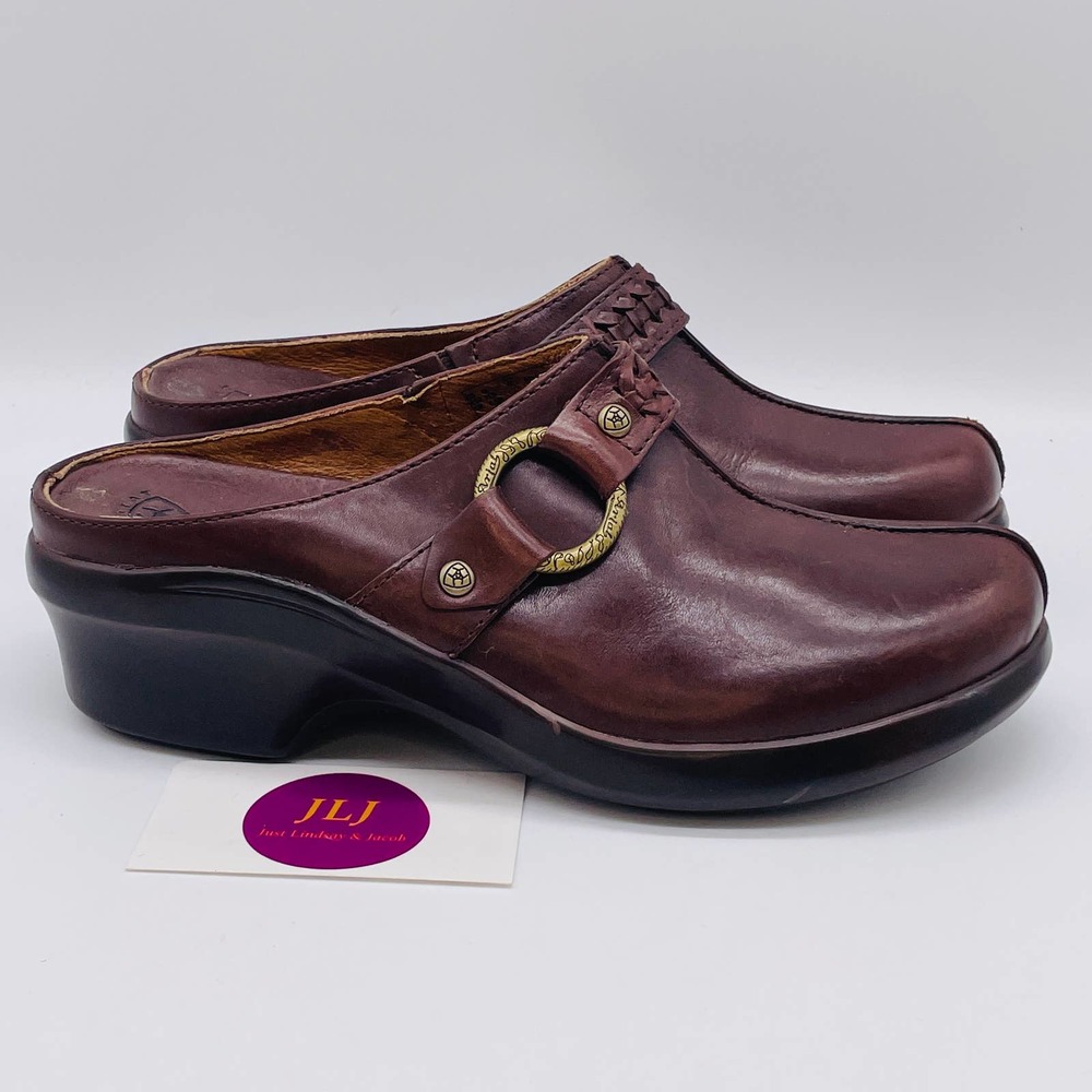 Ariat Split Toe Harness Slip On Mule Clogs 8